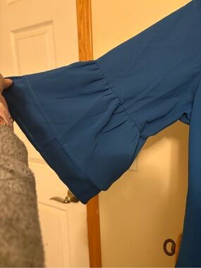 Blue Bell Sleeve Blouse